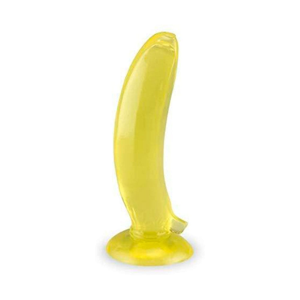 Dildo De Vidrio Masturbador Bony Amarillo